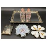 6pc Ladies Vanity Items & Antique Photo