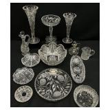 13pc Cut Crystal / Glass Grouping