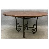 Mackenzie Dow 54in Round Metal Base Table