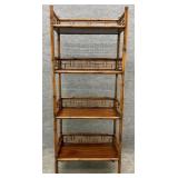 Bamboo 4 Shelf Etagere