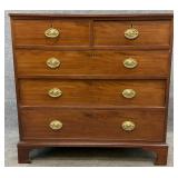 Federal Style 2 Over 3 Mahogany Chest