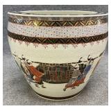 Extra Large Hand Painted Asian Koi Bowl