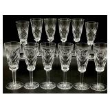 12 Waterford Crystal Ashling Champagne Flutes