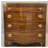 Quality Mahogany Bow Front Bachelor