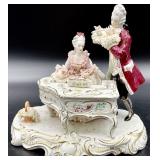 Irish Dresden Magic Flute Porcelain Lace Figurine