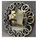 Modern Hooked Ring Decorative Mirror