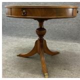 Skandia Furniture Co Mahogany Pedestal Drum Table