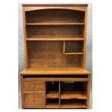 Ethan Allen Country Colors Desk with Bookcase Top