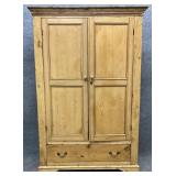 Dutch Strip Pine Blind Door Armoire