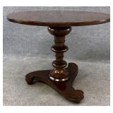Bernhardt Single Pedestal Mahogany Center Table
