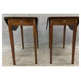 Pair of Mahogany Inlaid Pembroke Tables