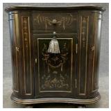 Black Paint Decorated Kidney Shaped Console