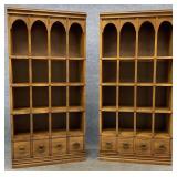 Pair of Stanley Fruitwood Bookcases