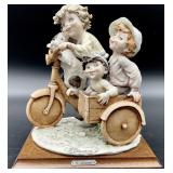 G. Armani Children on Bicycle w/ Side Car
