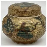 Cynthia Bringle Stoneware Pottery Lidded Jar