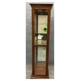 Lighted Mahogany Display Cabinet