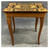 Inlaid Italian Music Box Table
