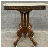 Marble Top Eastlake Center Table