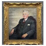 Framed Oil on Canvas Portrait of Man