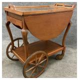 Mahogany Tea Cart with Butler
