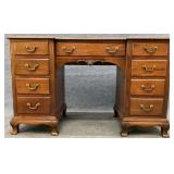 Mahogany Chippendale Kneehole Desk