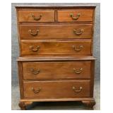 Mahogany Chippendale Chest on Chest