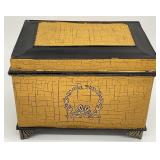 Painted Decorative Metal Hinged Box