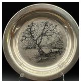 Andrew Wyeth Along the Brandywine Sterling Plate