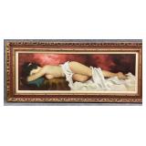 Canvas Artwork of Laying Woman