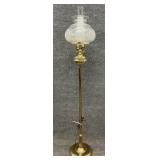 Brass Oil Lamp Style Floor Lamp
