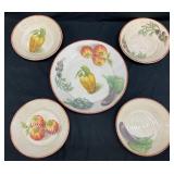 5pc Williams Sonoma Jardin Potager Pasta Bowl Set