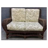 Ethan Allen Wicker Loveseat