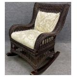 Ethan Allen Wicker Rocking Chair