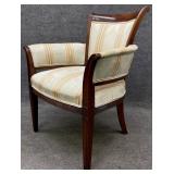 Custom Upholstered Italian Style Arm Chair