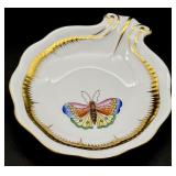 Herend Guild 2004 Butterfly Shell Trinket Dish