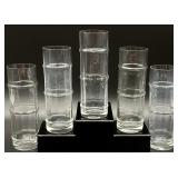 5 Mid Century Faux Bamboo Drinking Glasses