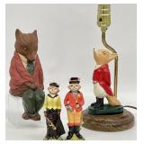 4pc Fox Hunt Decor
