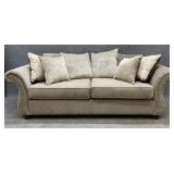 Showroom Sample Hughes Furn Rolled Arm Sofa