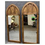 Pair of Vintage Arch Top Mirrors