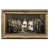 Framed Religious Artwork on Canvas