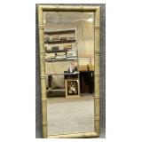 Rectangular Faux Bamboo Mirror