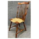 Cherry Rush Bottom Brace Back Windsor Chair