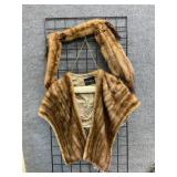 Ellis Stone Fur Shawl