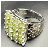 Ross & Simons Green Stone / Sterling Silver Ring
