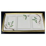 Lenox Holiday Nouveau 3 Part Divided Server