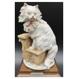 Giuseppe Armani Cat with Bow Figurine
