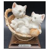 Giuseppe Armani Kittens in the Basket Figurine