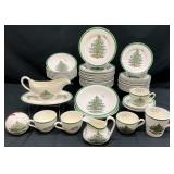 56pc Spode Christmas Tree China