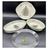 Spode Christmas Tree Platters & Bakers