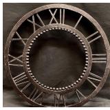 Hanging Cast Iron Roman Numeral Clock Face